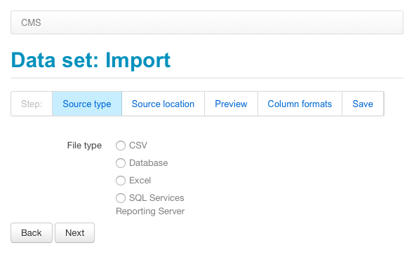 Data import 